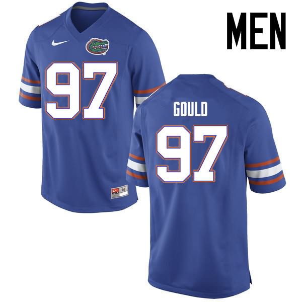 NCAA Florida Gators Jon Gould Men's #97 Nike Blue Stitched Authentic College Football Jersey OZK7664WU